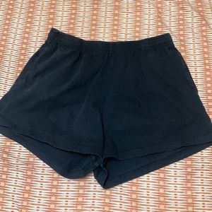 Garment dye cotton shorts casual athletic summer loungewear California cool
